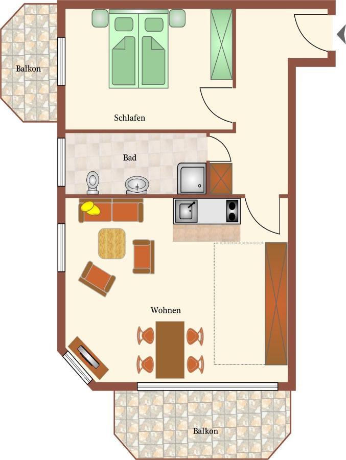 Haus Duenenglueck Whg. 23, Teilseesicht Cuxhaven Extérieur photo